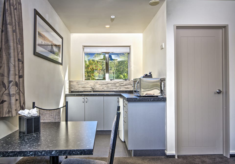 Panoramic Studio, Lake View | Private kitchen | Fridge, microwave, stovetop, coffee/tea maker