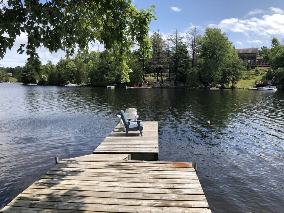Dock is perfect for relaxing, Fishing, Swimming or parking a boat.