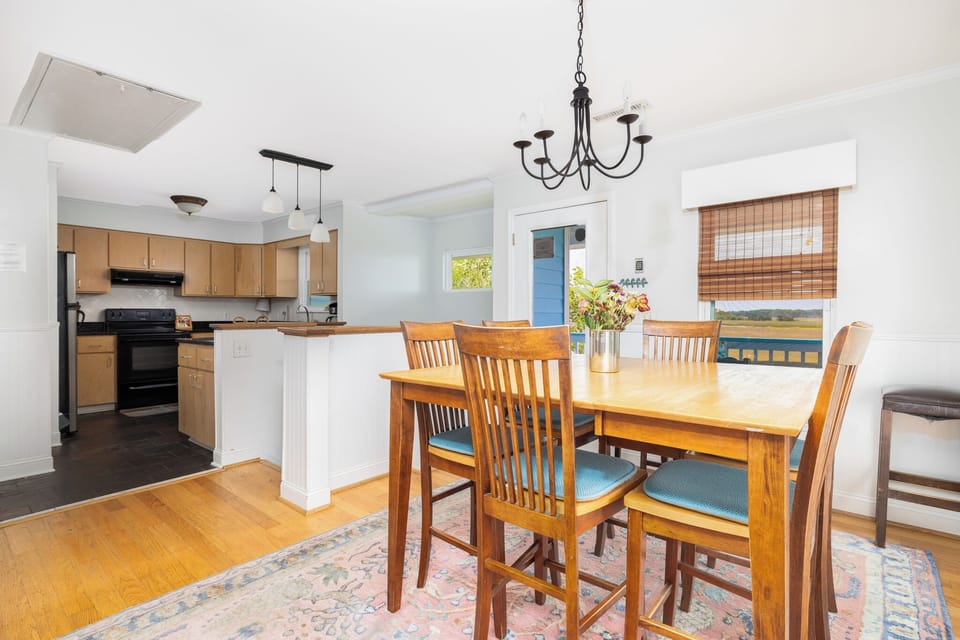 Picture yourself enjoying meals at this welcoming dining table