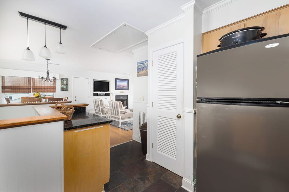 Your kitchen sits just off the dining room
