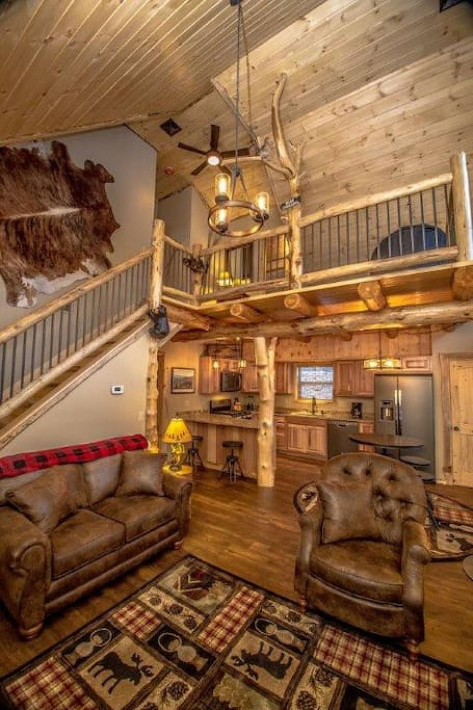 Soaring ceilings create a space that is as breathtaking as it is inviting.