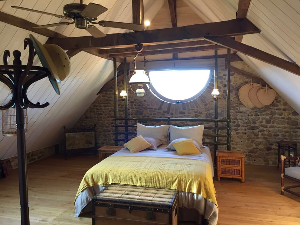 Panoramic Double Room, Mountain View (Germaine) | Premium bedding, laptop workspace, soundproofing, WiFi (free)