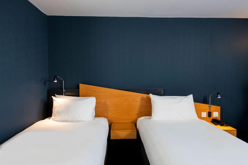 Standard Room, 2 Twin Beds (with Free Hot Breakfast) | Desk, laptop workspace, iron/ironing board, free cribs/infant beds