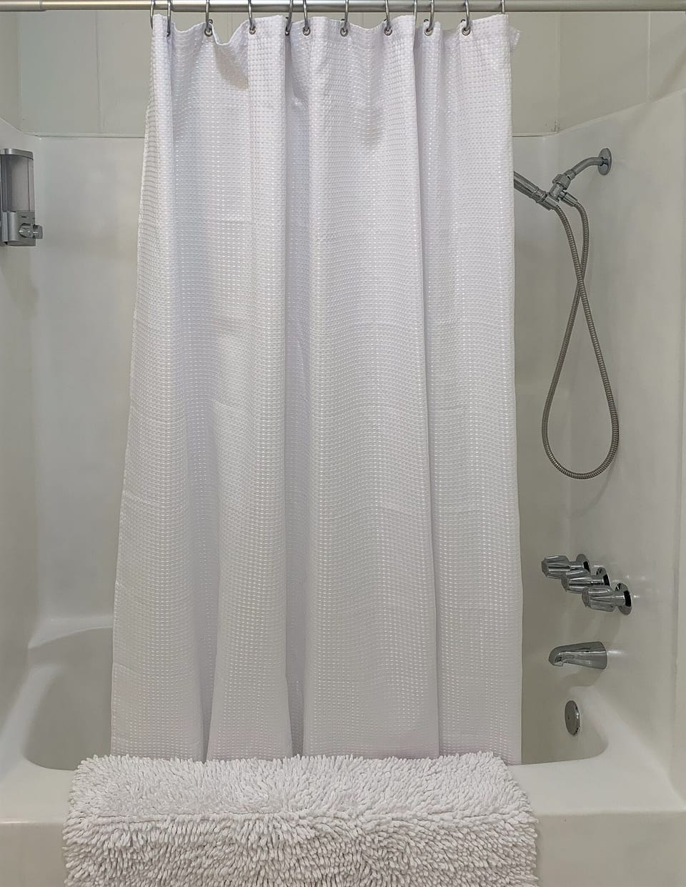 Cottage combination tub and shower