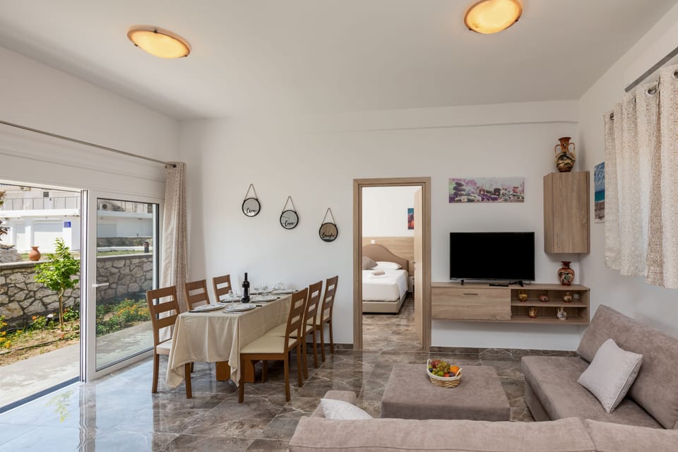 Grand Suite, 3 Bedrooms, Private Pool, Pool View | Living area | Flat-screen TV