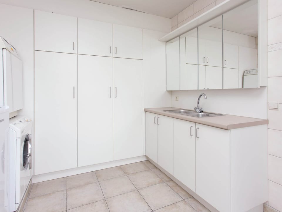 Villa | Private kitchen | Fridge, microwave, oven, highchair