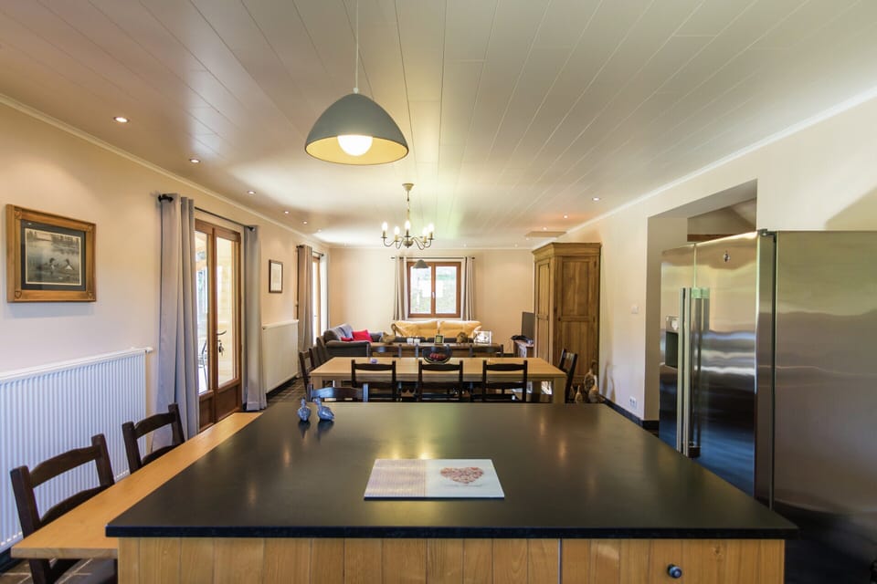 Villa | Private kitchen | Fridge, highchair