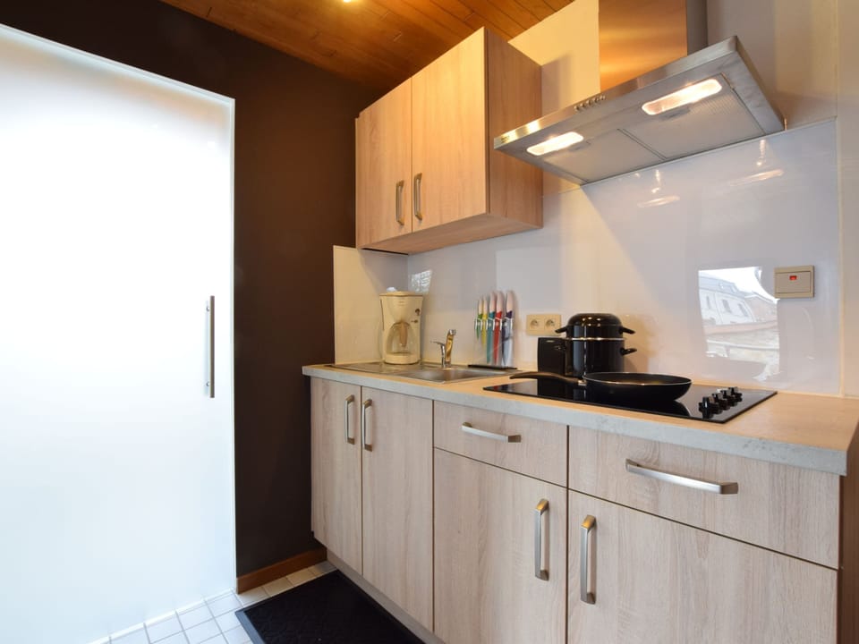 Apartment | Private kitchen | Microwave, highchair