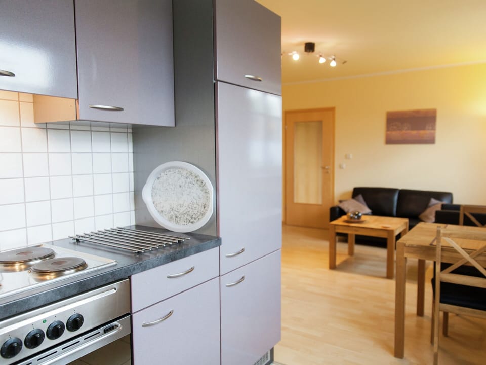 Apartment | Private kitchen | Stovetop, highchair