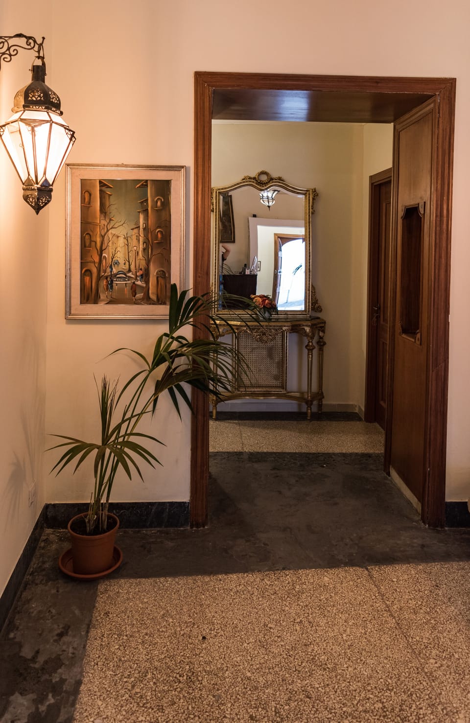 Interior entrance