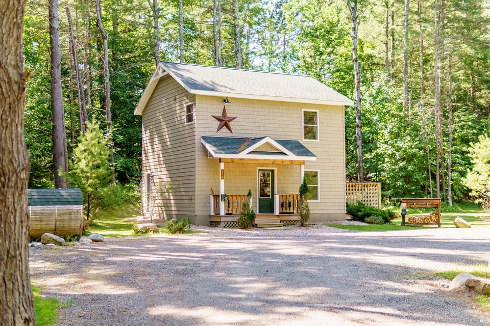 Enjoy the peace and serenity of the Adirondacks at Cascade Mountain Chalet, a beautiful 3-bedroom home