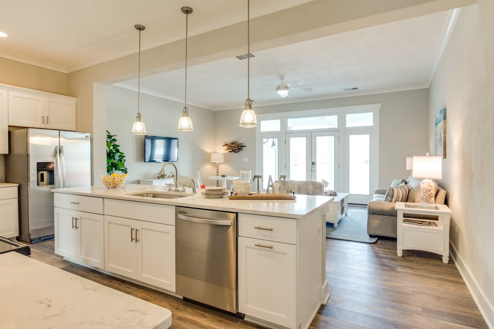 Open concept kitchen
