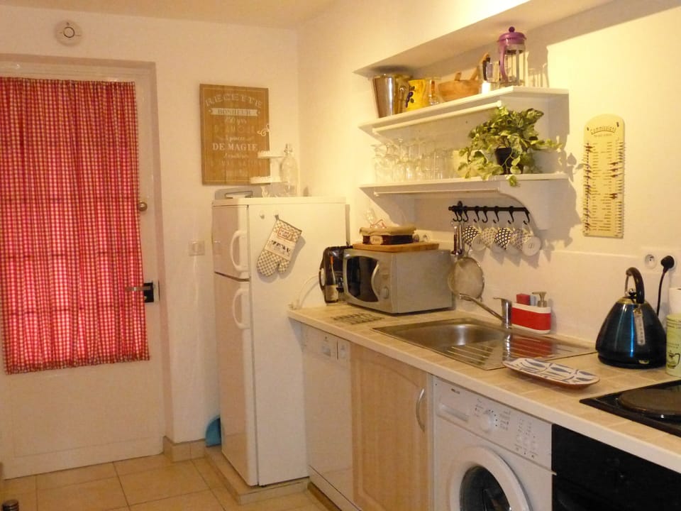 The kitchen is well equipped and has everything you will need during your stay