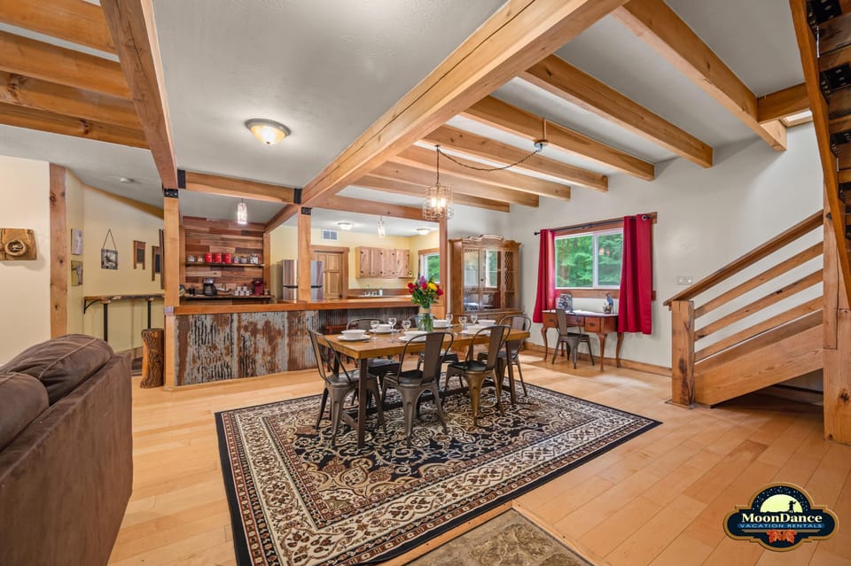 Beautiful wood beam ceilings
