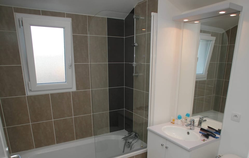 Prepare for your day outside in the bathroom.