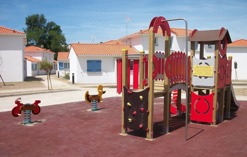 With plenty of fun for kids, the resort has a children's playground.