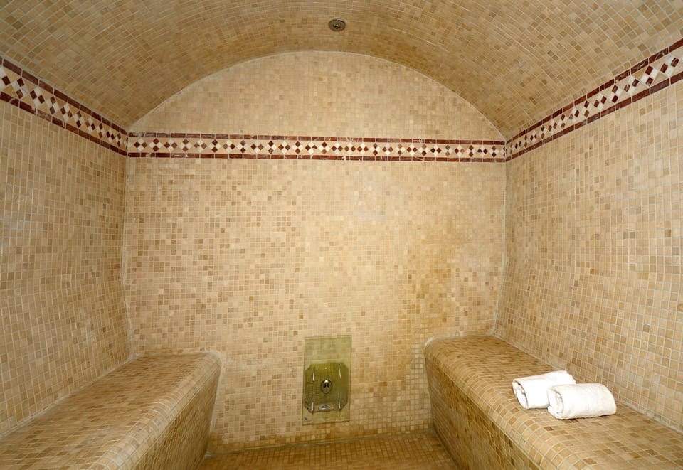 After a great day, warm up in the hammam on-site.