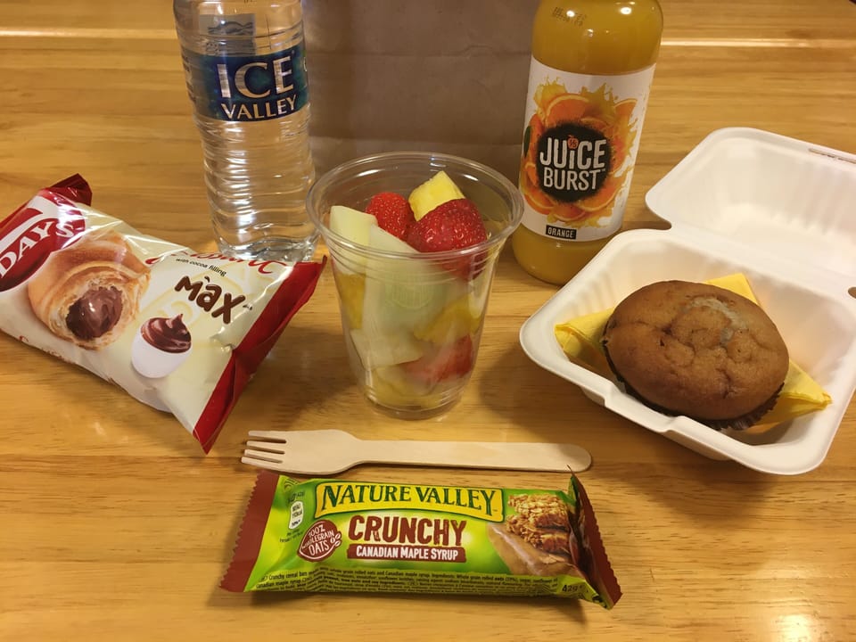 Daily to-go breakfast for a fee