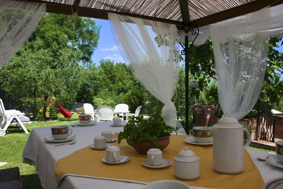 Furniture, Chair, Table, Tablecloth, Outdoor Furniture, Outdoor Table, Shade, Linens, Garden, Backyard