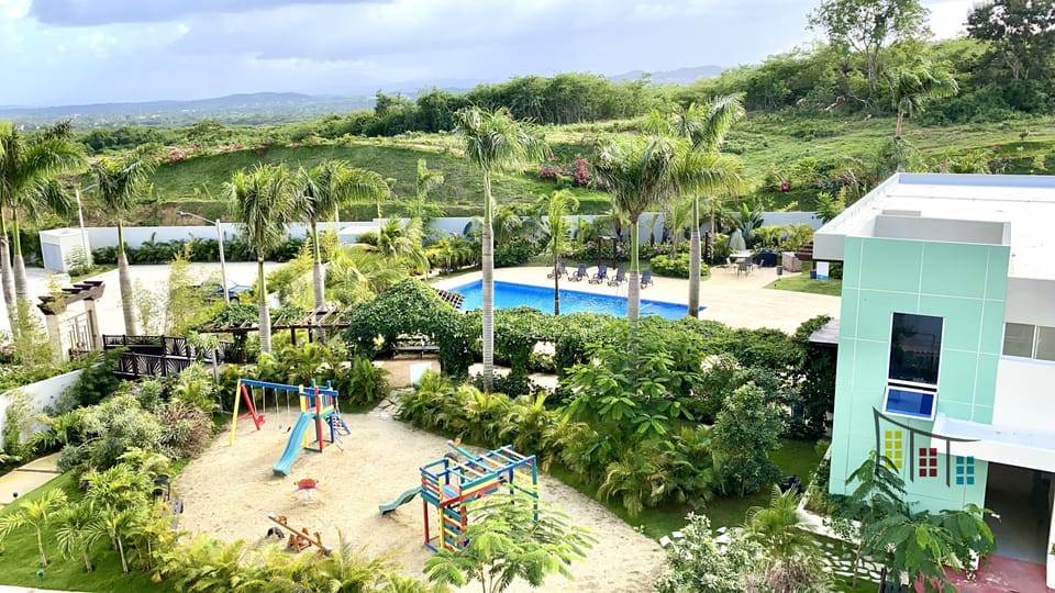 View from the balcony. 