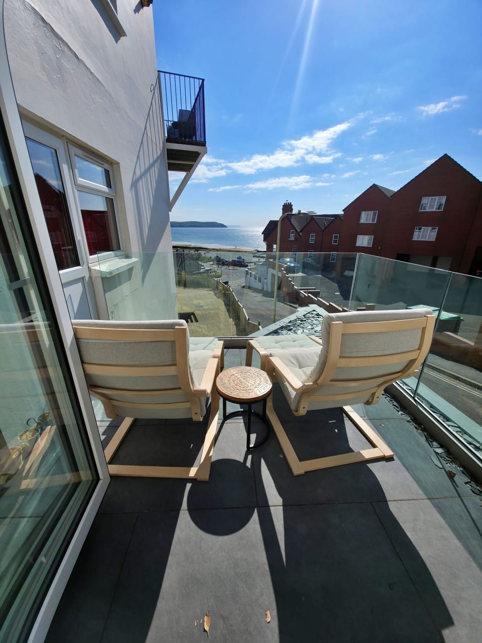 The view from the new extension patio