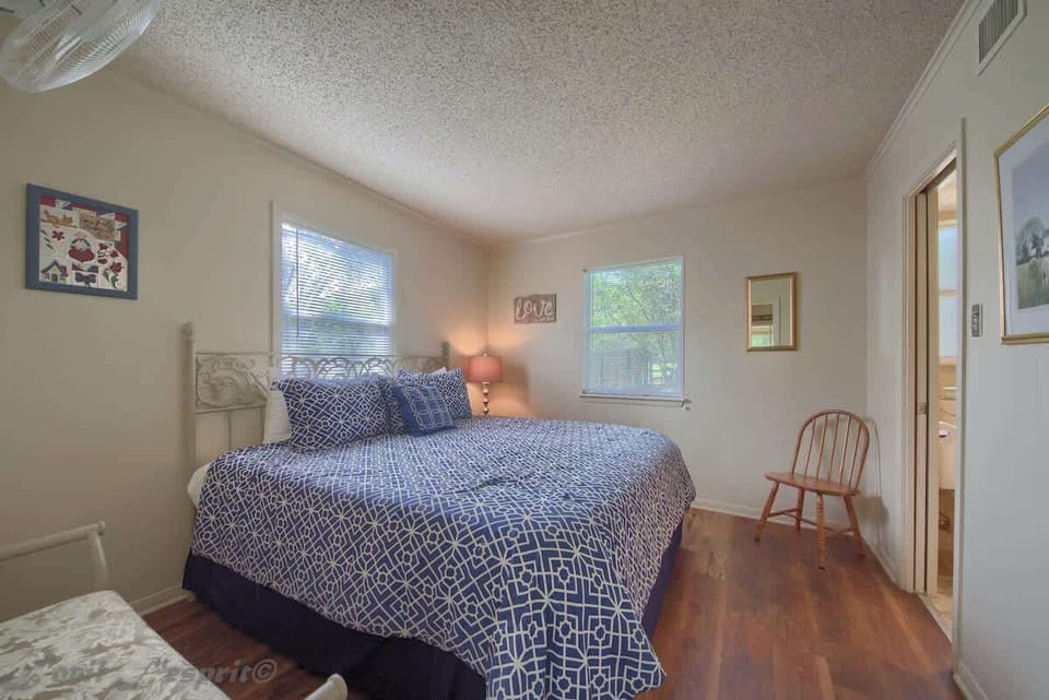 King size bed in the Guest bedroom