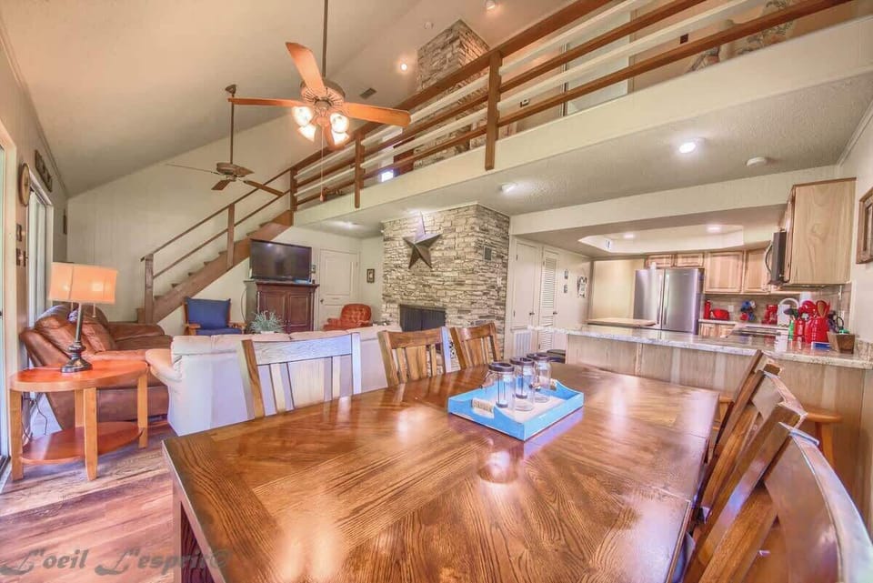 living room and dining room. 