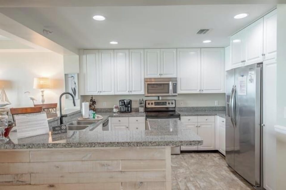 Fully stocked kitchen