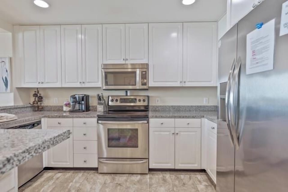 Fully stocked kitchen