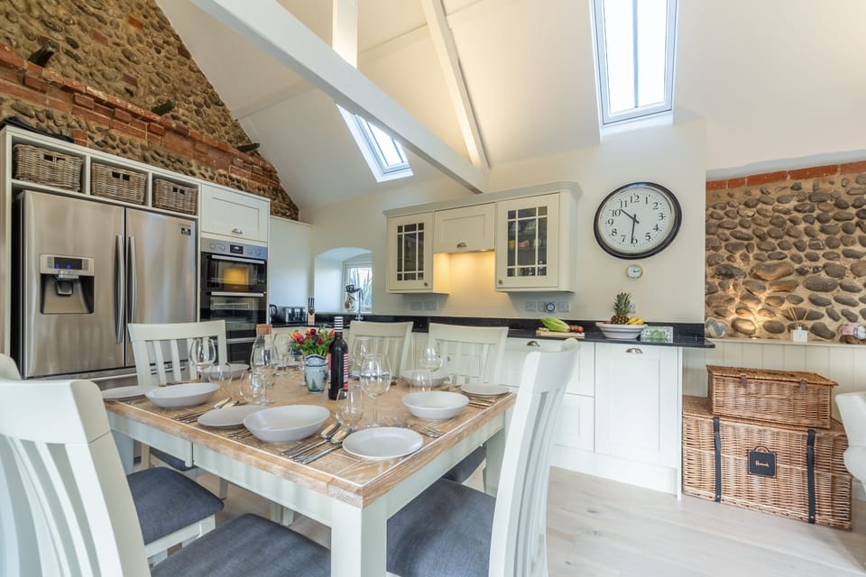 Dining area and kitchen