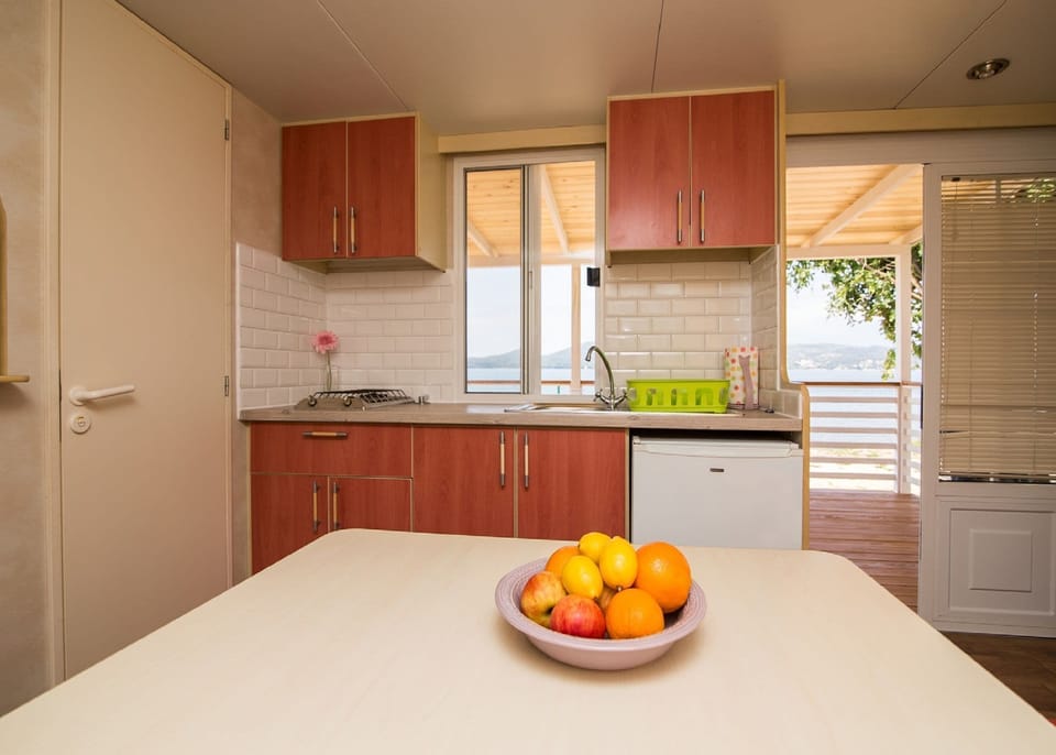 Private kitchen | Fridge, stovetop, cookware/dishes/utensils, freezer