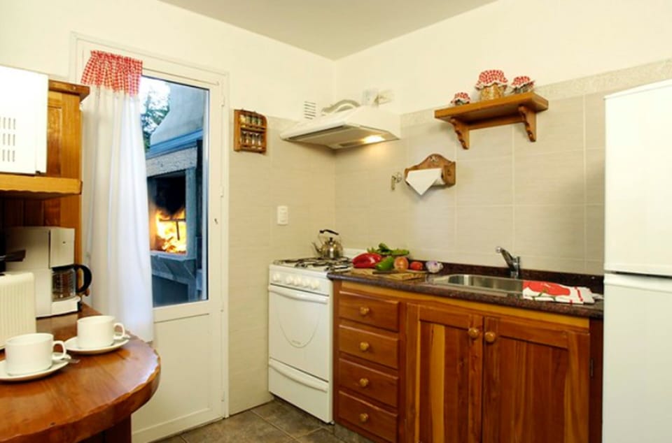 Junior Cabin, 2 Bedrooms (B) | Private kitchenette | Full-size fridge, microwave, oven, stovetop