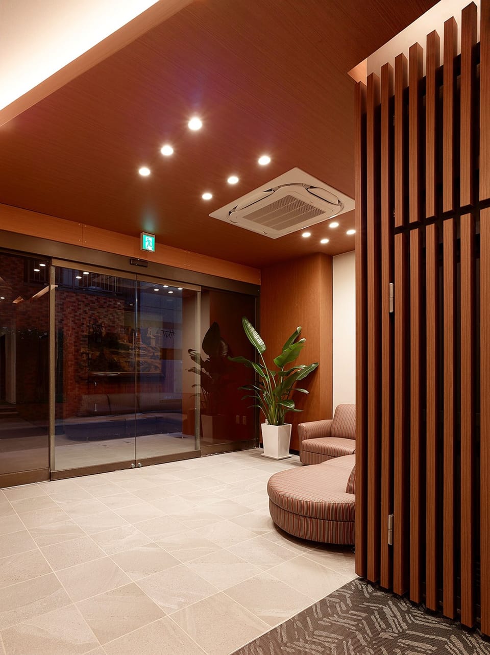 Interior entrance
