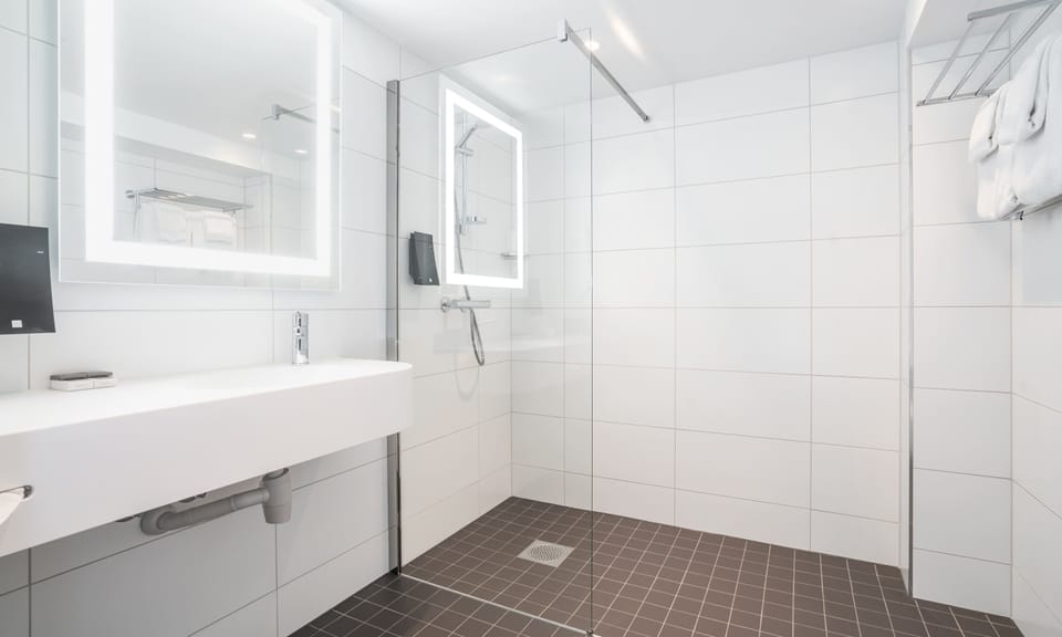 Business Room, Non Smoking | Bathroom | Shower, free toiletries, hair dryer, heated floors