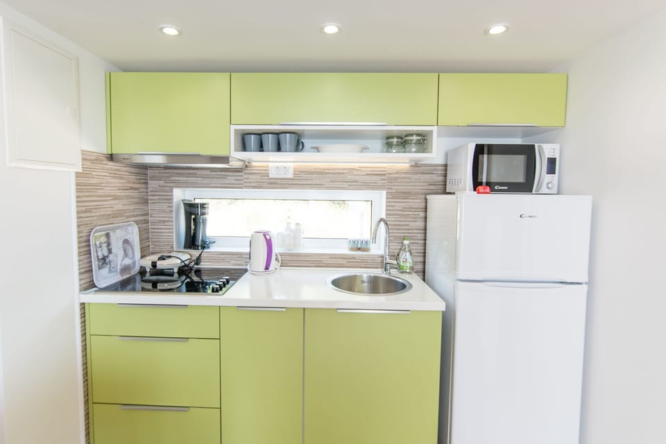Private kitchen | Fridge, microwave, stovetop, electric kettle
