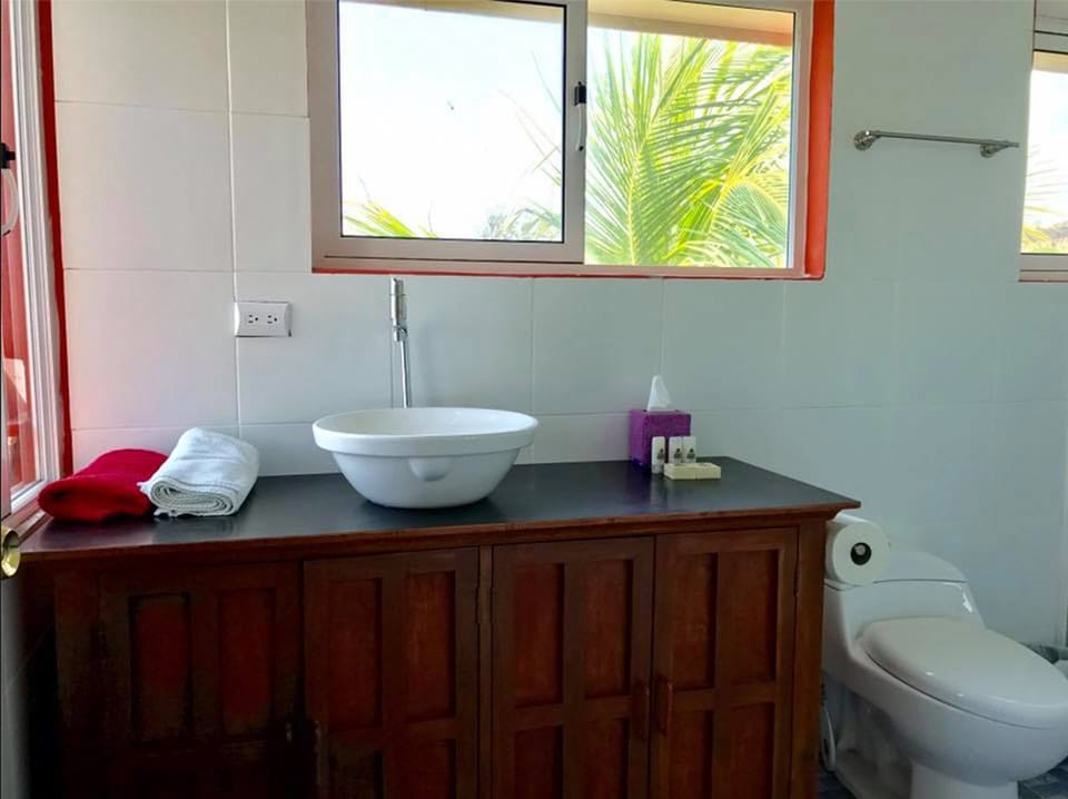 Shower, free toiletries, hair dryer (on request), towels