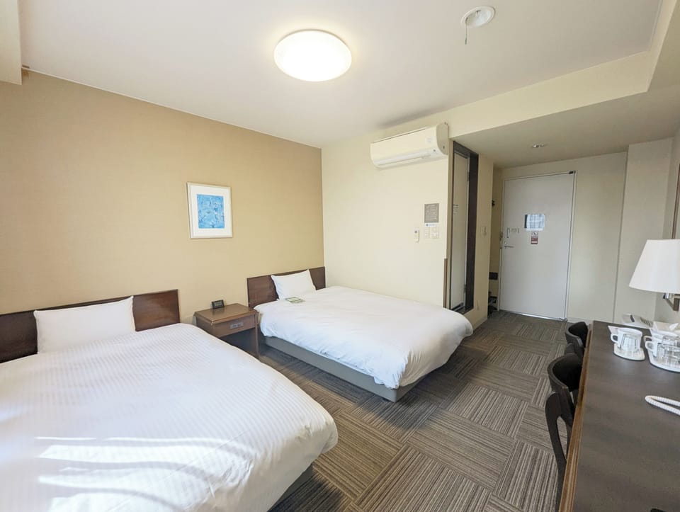 Desk, free WiFi, bed sheets