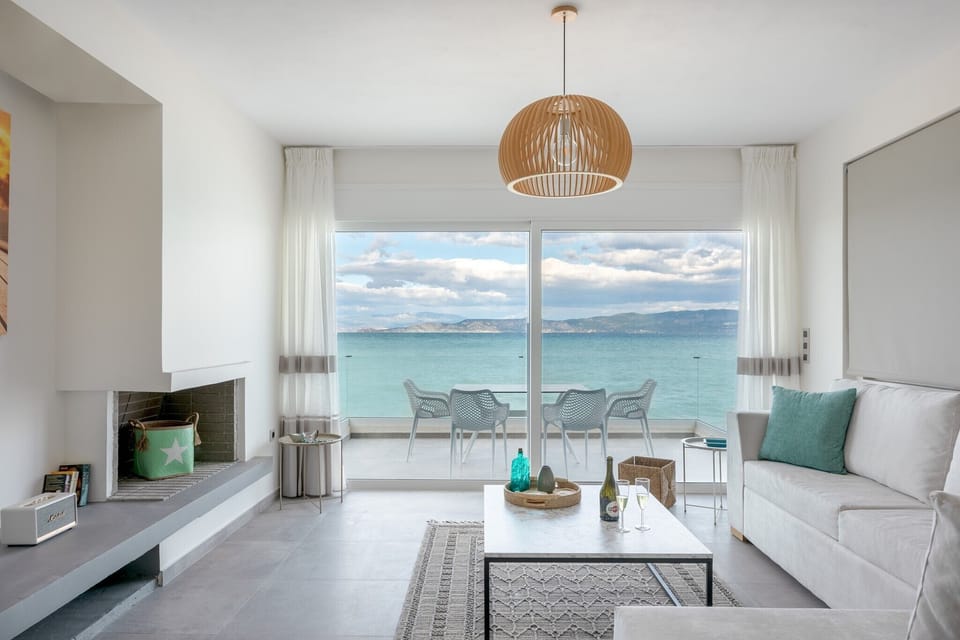 Luxury Suite, Sea View (Tyche) | Beach | Private beach, sun loungers, beach umbrellas, beach towels