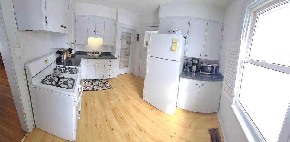 Panoramic view of Fully Equipped Kitchen