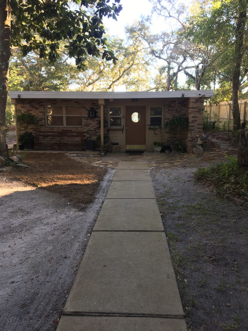 Cottage from parking area