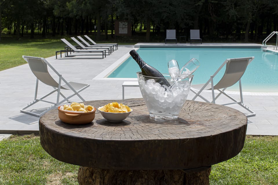 Seasonal outdoor pool, open 8:30 AM to 8:00 PM, sun loungers