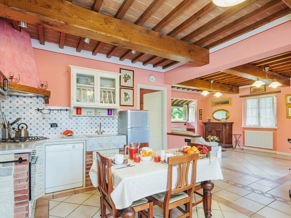 Property, Table, Cabinetry, Wood, Interior Design, Orange, Window, Flooring, Floor, Wood Stain