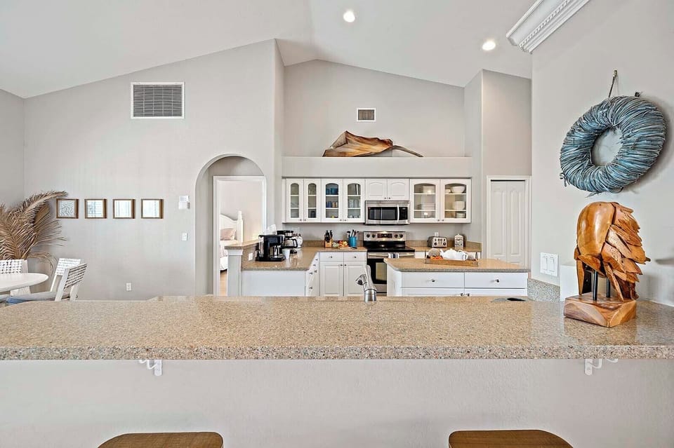 Kitchen is Open to Living and Dining Space