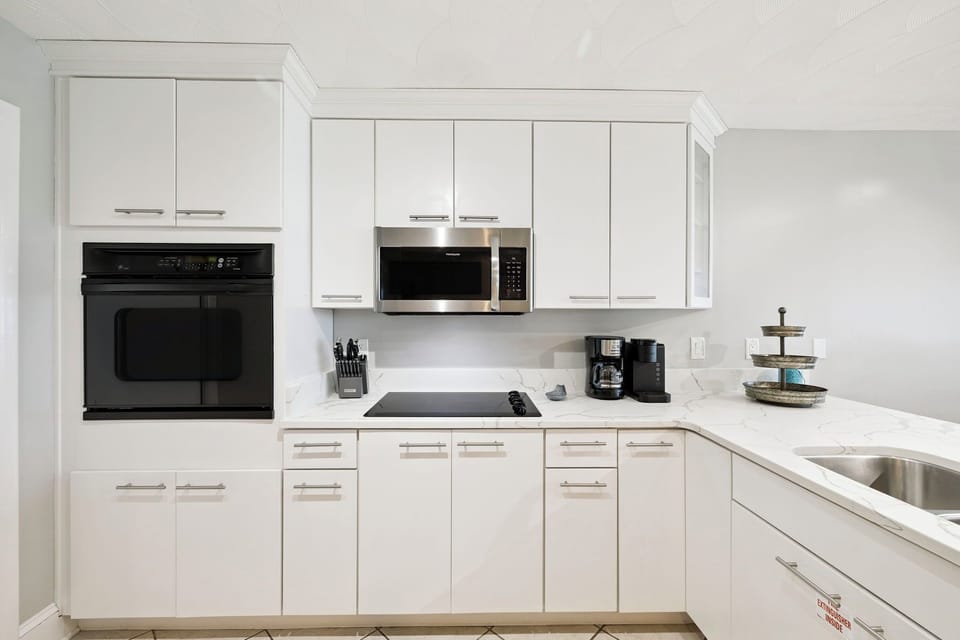 Fully Equipped Kitchen Offering Stainless Steel Appliances
