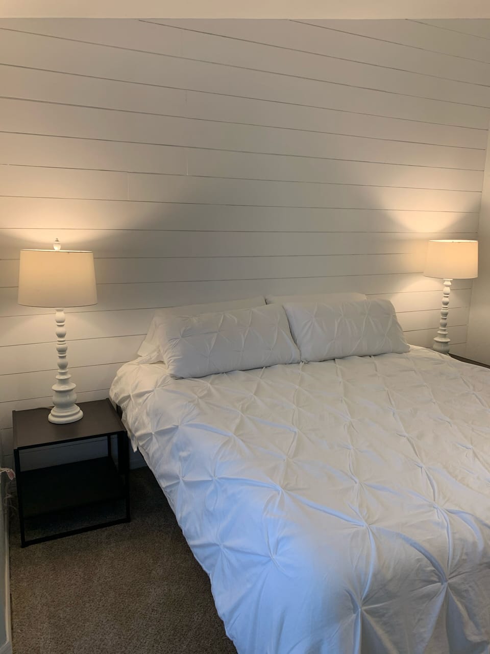 Master Bedroom with King Sized Bed with Tempurpedic Memory Foam Mattress Topper