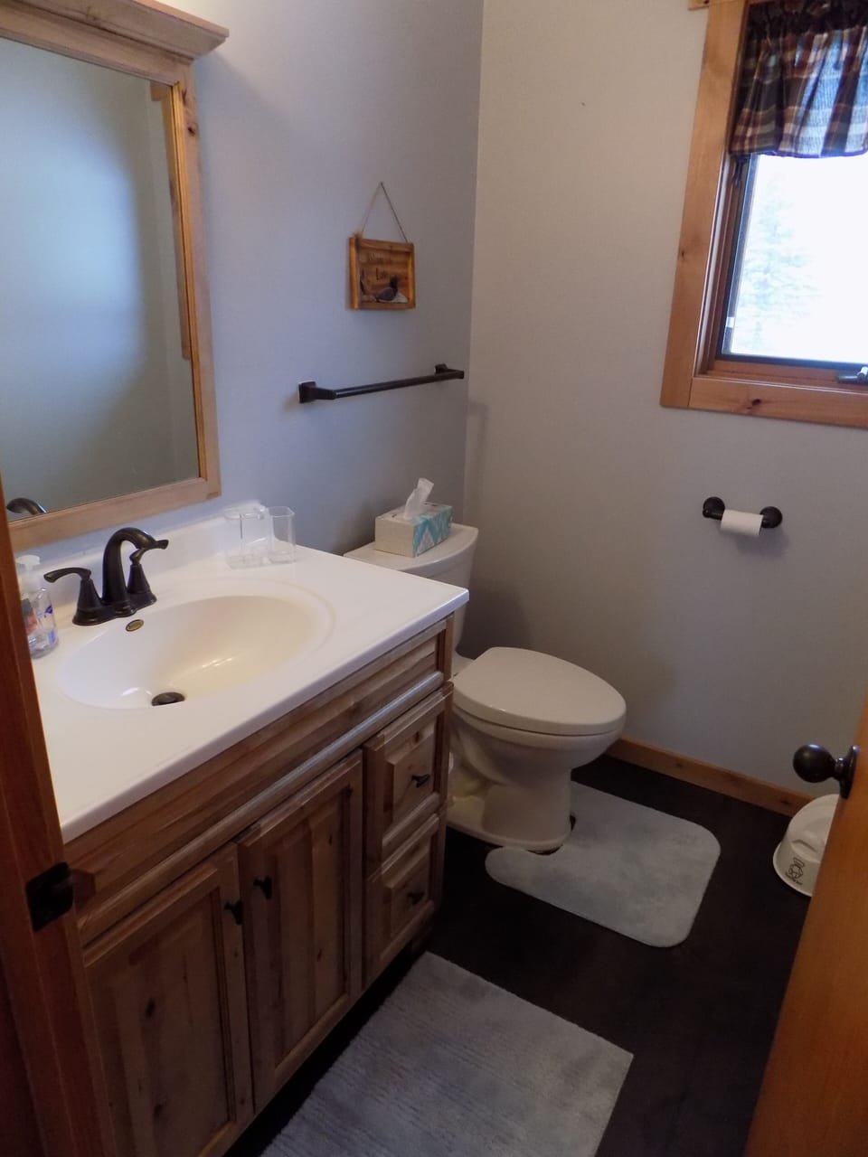 Hallway half-bathroom (towels provided).