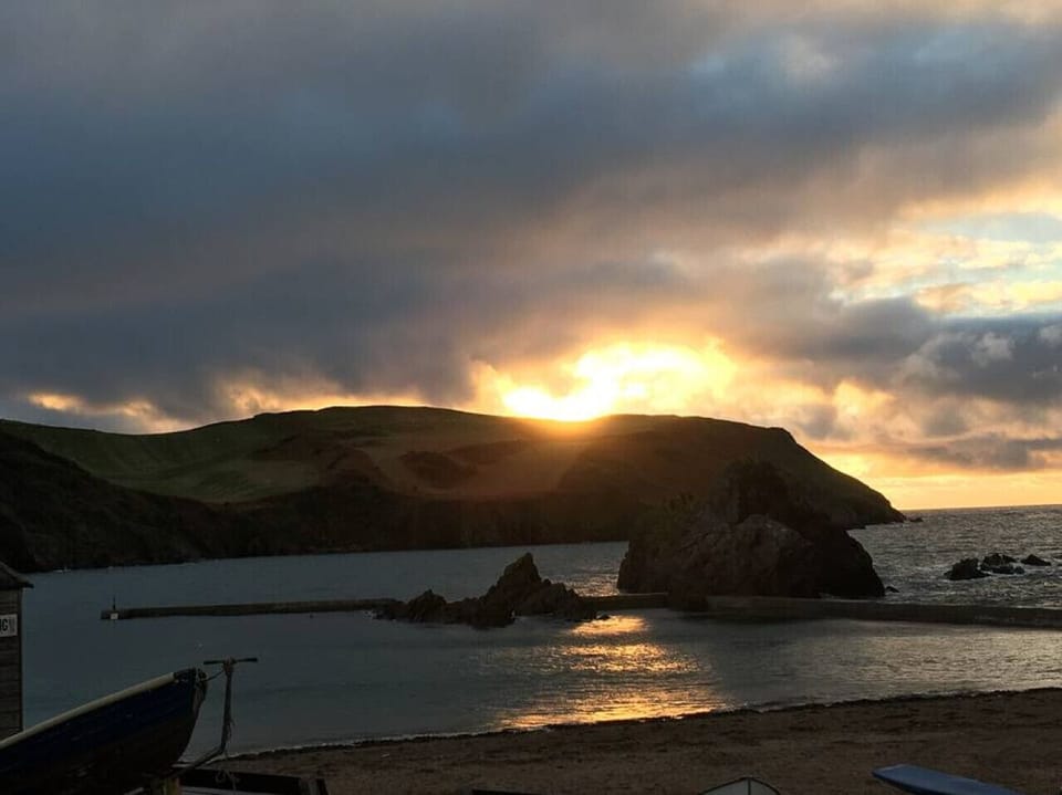 Sunset at Hope Cove- 15 minutes drive away
