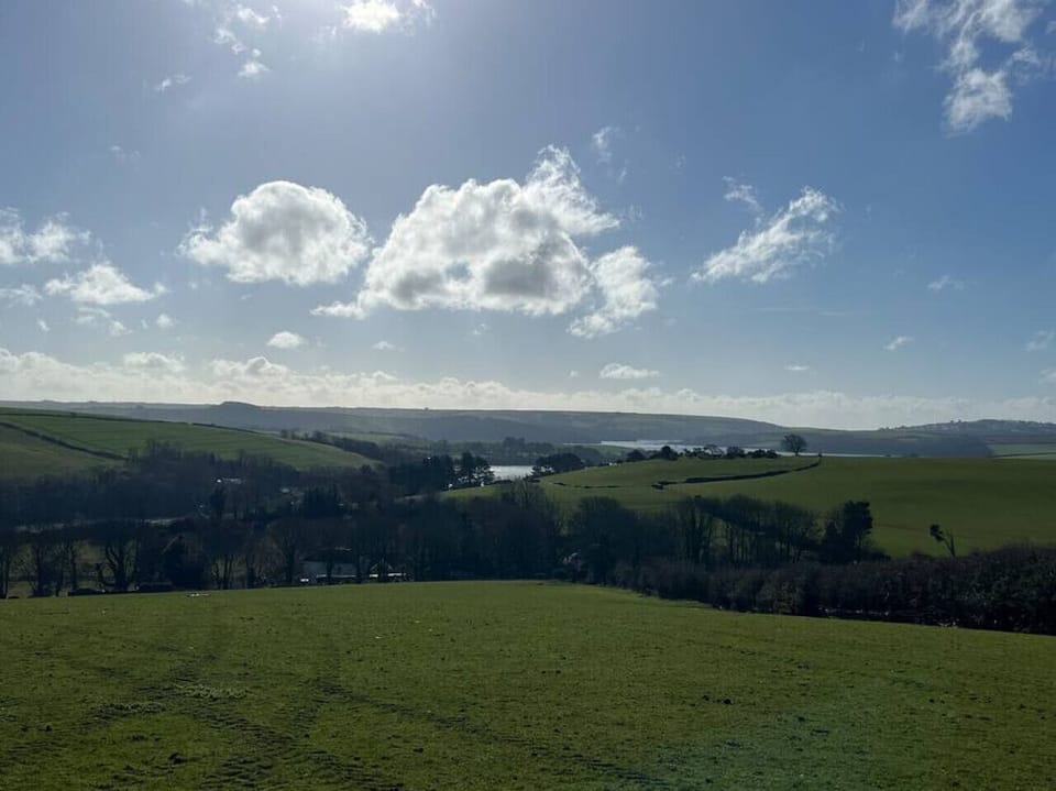 View to the estuary taken on the way to Bowcombe Creek for a swim!