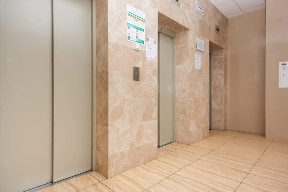 Corridor in the building.