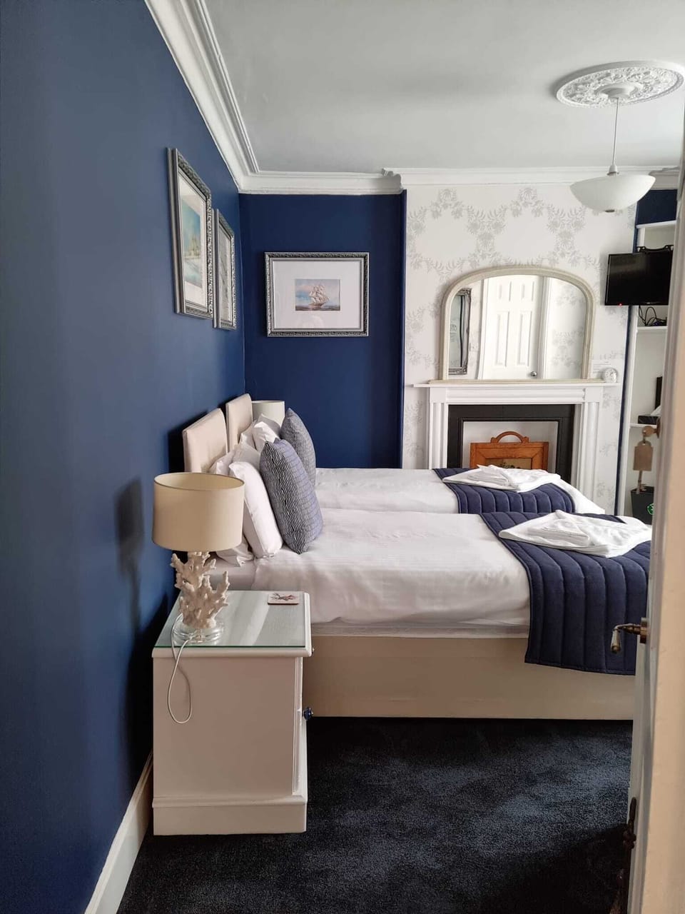 Individually decorated, individually furnished, iron/ironing board